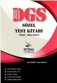 2020 DGS Sözel Test Kitabı Türkçe- Sözel Mantık