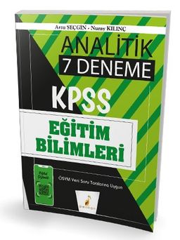 2020 KPSS Eğitim Bilimleri Analitik Dijital Çözümlü 7 Deneme Sınavı