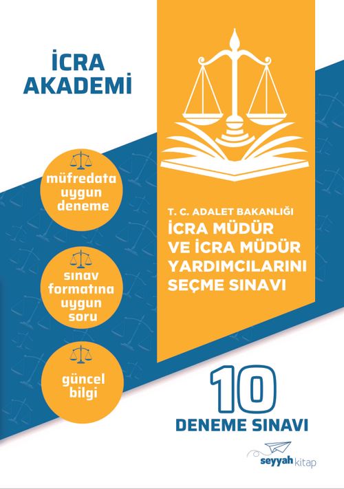 İcra Müdür ve İcra Müdür Yardımcılarını Seçme Sınavı 10 Deneme