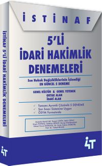 İstinaf 5’li İdari Hakimlik Denemeleri