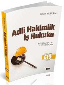 2020 Adli Hakimlik İş Hukuku Konu Anlatımı