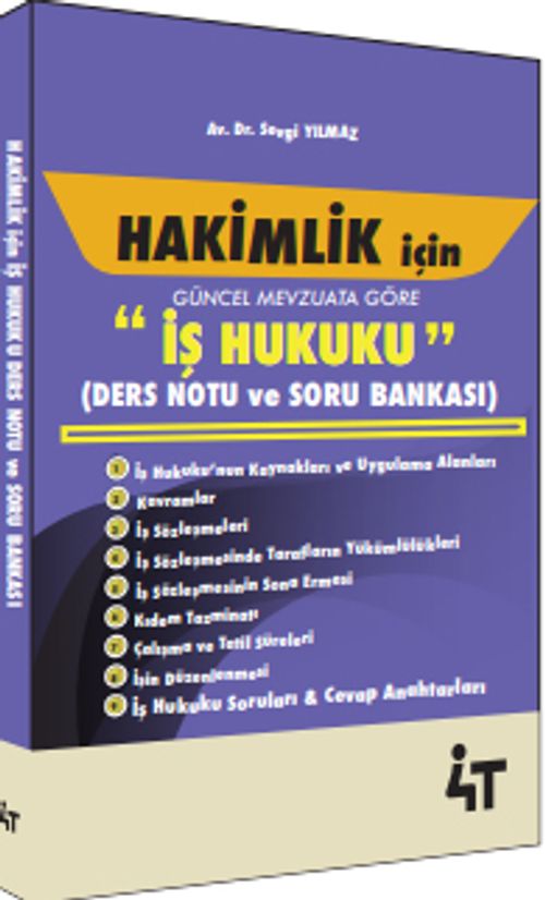 Hakimlik İçin İş Hukuku Ders Notu ve Soru Bankası