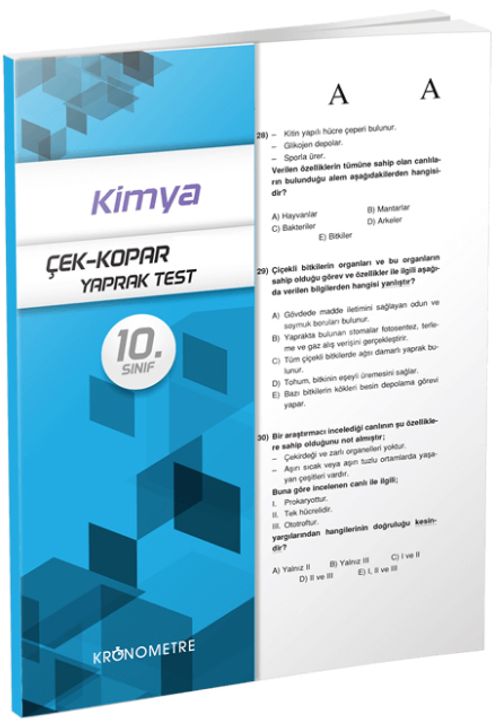 10. Sınıf Kimya Yaprak Test