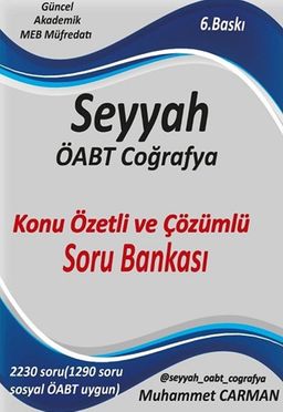 2020 ÖABT SEYYAH Coğrafya Soru Bankası Çözümlü 