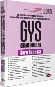 2020 Türkiye Kamu Kurumları ve Bağlı Kuruluşları Personeli GYS ve Unvan Değişikliği Ortak Konular Soru Bankası