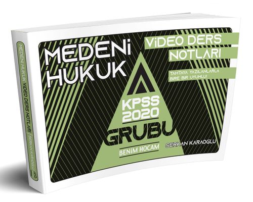 2020 KPSS A Grubu Medeni Hukuk Video Ders Notları