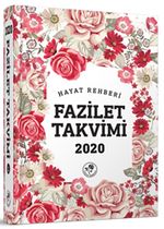 2020 Fazilet Takvimi Yurtiçi 2. Bölge Ciltli Takvim (2.hamur) (10x14)
