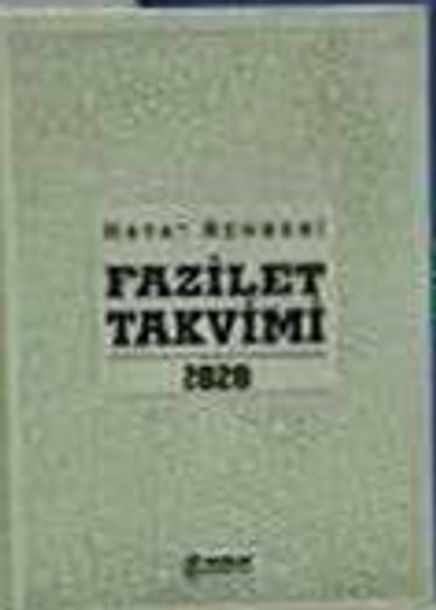 2020 Fazilet Takvimi Yurtiçi 2. Bölge Ciltli Takvim-Lüks (10x14)
