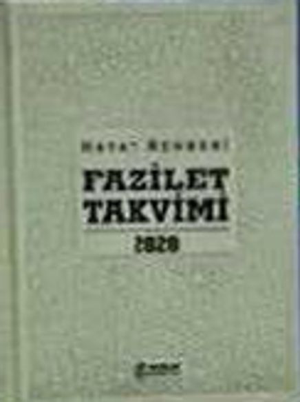 2020 Fazilet Takvimi Yurtiçi 3. Bölge Ciltli Takvim-Lüks (10x14)