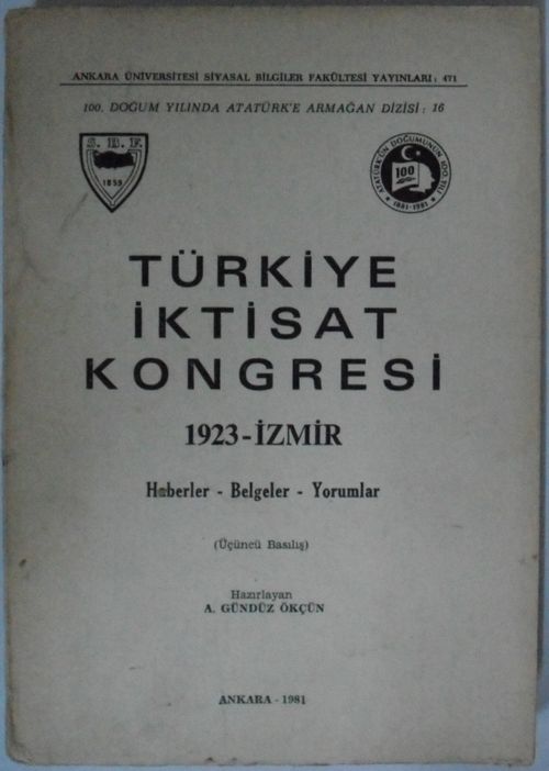 Türkiye İktisat Kongresi/1923-İzmir Kod: 7-D-11