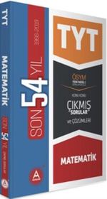 YKS TYT Son 54 Yıl Matematik Konu Konu Tamamı Çözümlü Çıkmış Sorular