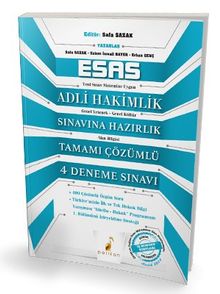 Esas Adli Hakimlik Sınavına Hazırlık Tamamı Çözümlü 4 Deneme Sınavı