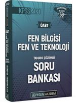 2020 KPSS ÖABT Fen Bilimleri Fen ve Teknoloji Tamamı Çözümlü Soru Bankası Seti (4 Kitap)
