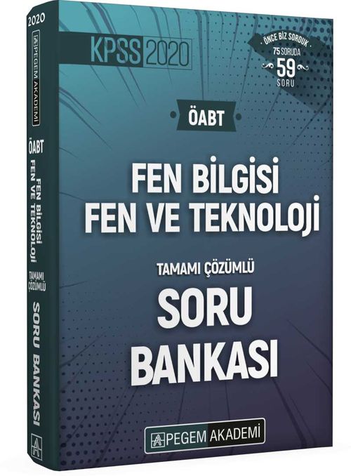2020 KPSS ÖABT Fen Bilimleri Fen ve Teknoloji Tamamı Çözümlü Soru Bankası Seti (4 Kitap)