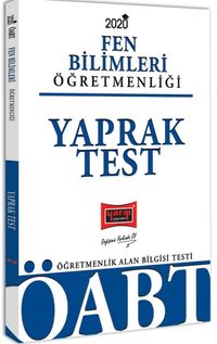 2020 ÖABT Fen Bilimleri Öğretmenliği Yaprak Test