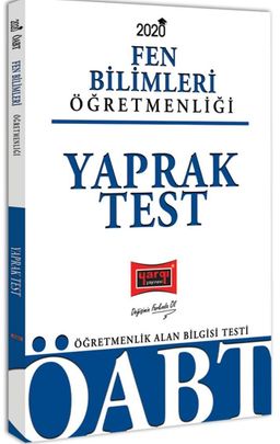2020 ÖABT Fen Bilimleri Öğretmenliği Yaprak Test