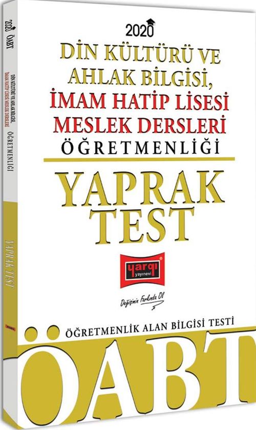 2020 ÖABT Din Kültürü ve Ahlak Bilgisi, İmam Hatip Lisesi Meslek Dersleri Öğretmenliği Yaprak Test