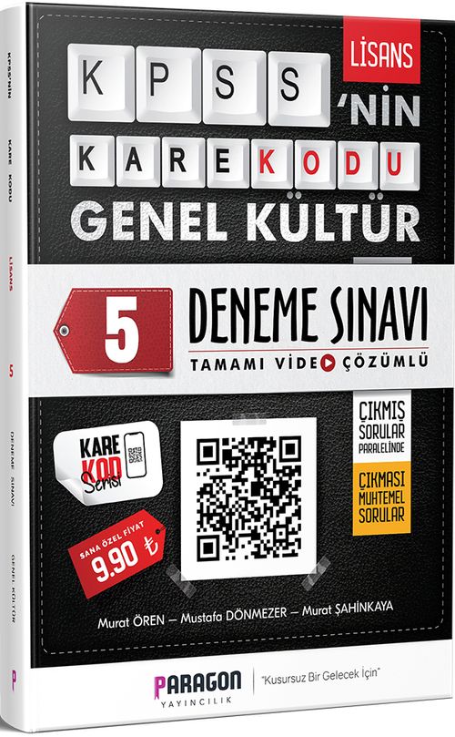 2020 KPSS'nin KareKodu Genel Kültür Tamamı Video Çözümlü 5 Deneme Sınavı