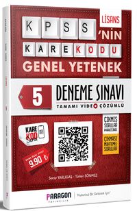 2020 KPSS’nin KareKodu Genel Yetenek Tamamı Video Çözümlü 5 Deneme Sınavı 