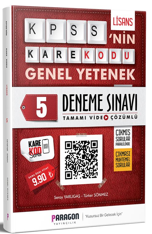 2020 KPSS'nin KareKodu Genel Yetenek Tamamı Video Çözümlü 5 Deneme Sınavı 