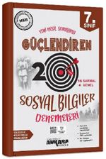 7. Sınıf Güçlendiren Sosyal Bilimler 20 Deneme Sınavı