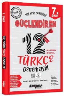 7. Sınıf Güçlendiren Türkçe 12 Deneme Sınavı