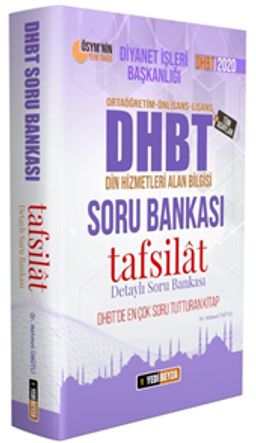 2020 DHBT Tafsilat Serisi Tüm Adaylar Soru Bankası