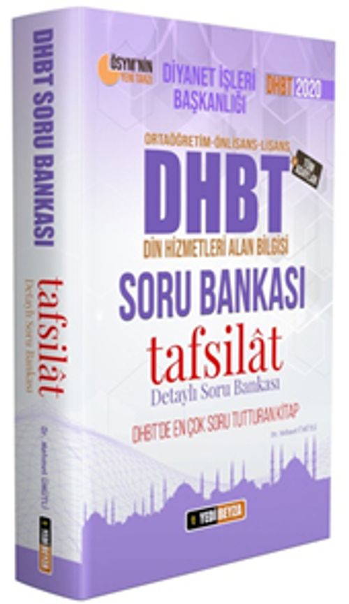 2020 DHBT Tafsilat Serisi Tüm Adaylar Soru Bankası