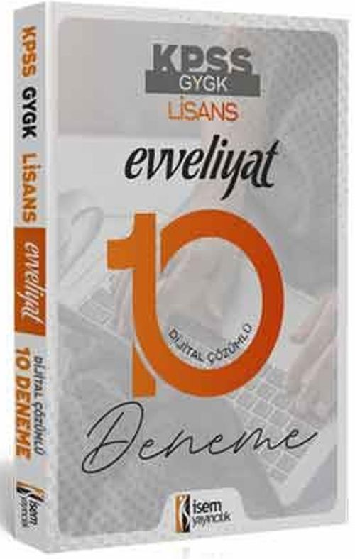 2020 Evveliyat KPSS Genel Yetenek Genel Kültür Tamamı Dijital Çözümlü 10 Deneme 