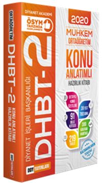 2020 DHBT 2 Muhkem Serisi Ortaöğretim Konu Anlatımlı Hazırlık Kitabı