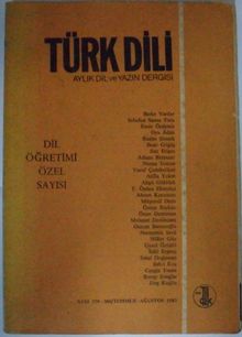 Türk Dili Sayı: 379-380/Dil Öğretimi Özel Sayısı Kod: 11-C-15