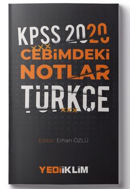 2020 KPSS Cebimdeki Notlar Türkçe