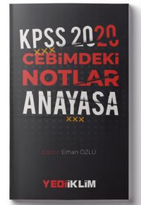 2020 KPSS Cebimdeki Notlar Anayasa