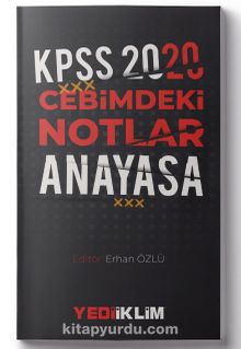 2020 KPSS Cebimdeki Notlar Anayasa - Kolektif