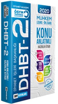 2020 DHBT 2 Muhkem Serisi Lisans-Önlisans Konu Anlatımlı Hazırlık Kitabı