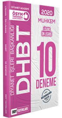 2020 DHBT 2 Muhkem Serisi Lisans-Önlisans Tamamı Çözümlü 10 Deneme