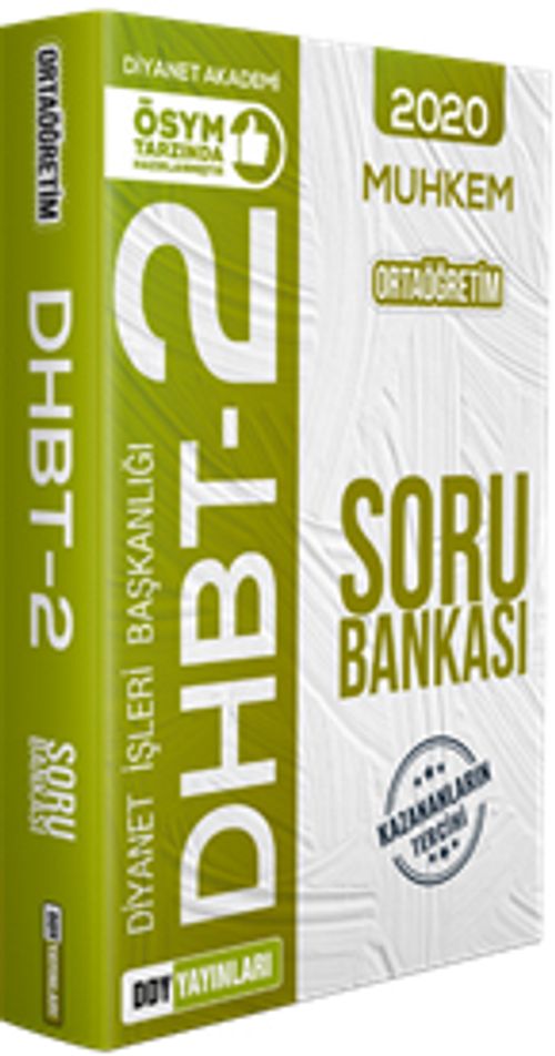 2020 DHBT 2 Muhkem Serisi Ortaöğretim Soru Bankası