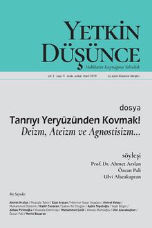 Yetkin Düşünce Üç Aylık ( Ocak – Şubat – Mart) 5. Sayı / Ocak 2018