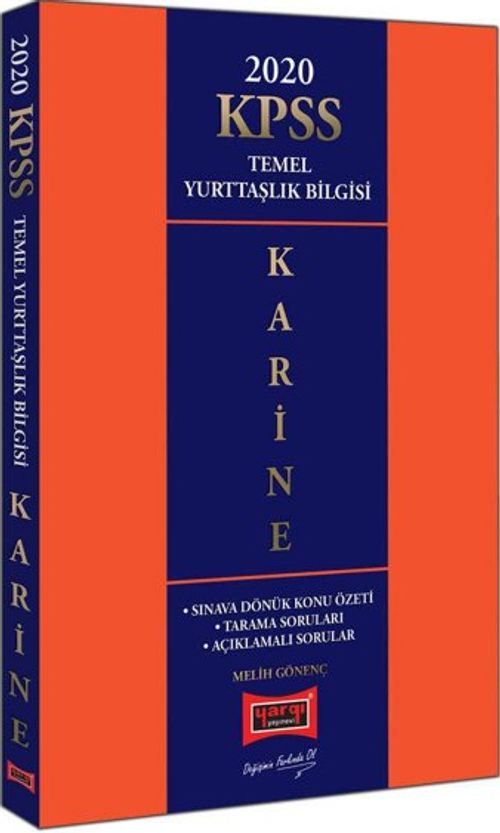2020 KPSS Karine Temel Yurttaşlık Bilgisi Konu Özetli Soru Bankası