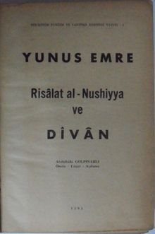 Risalat al-Nushiyya ve Divan Kod: 11-D-4
