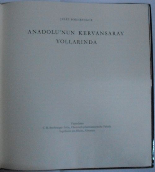 Anadolu'nun Kervansaray Yollarında Kod: 1-X-10