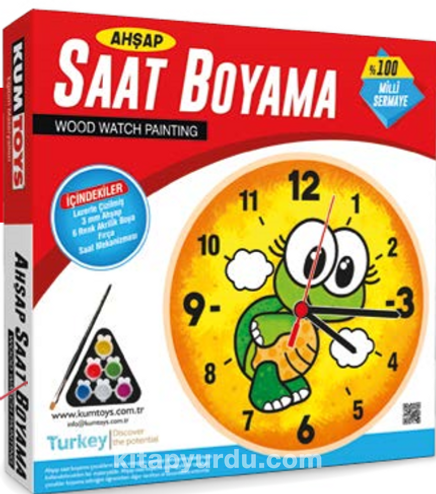  Ahşap Saat Boyama (5302)
