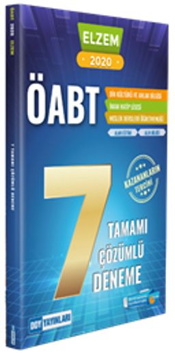 2020 ÖABT Din Kültürü ve Ahlak Bilgisi ELZEM SERİSİ Tamamı Çözümlü 7 Deneme 