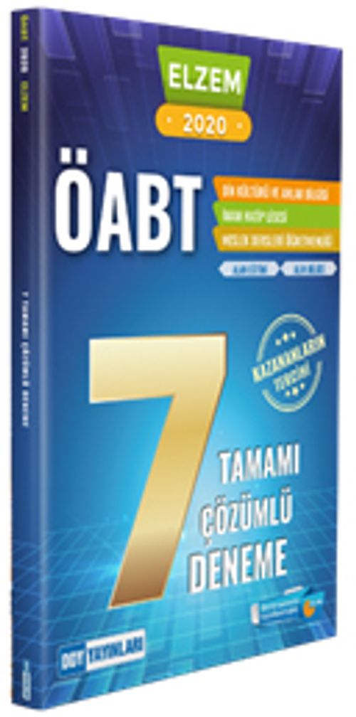 2020 ÖABT Din Kültürü ve Ahlak Bilgisi ELZEM SERİSİ Tamamı Çözümlü 7 Deneme 