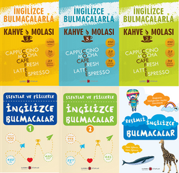 7'den 70'e İngilizce Bulmacalar Seti (6 Kitap)
