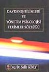 Davranış Bilimleri ve Y&ouml;netim Psikolojisi Terimler S&ouml;zl&uuml;ğ&uuml;