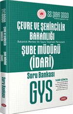Çevre ve Şehircilik Bakanlığı Şube Müdürü (İdari) Soru Bankası 