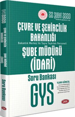 Çevre ve Şehircilik Bakanlığı Şube Müdürü (İdari) Soru Bankası 