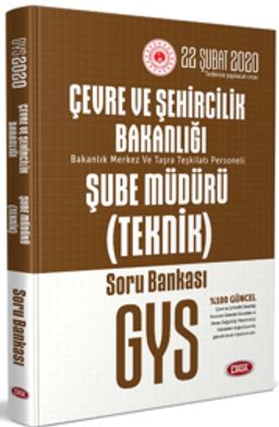 Çevre ve Şehircilik Bakanlığı Şube Müdürü (Teknik) Soru Bankası 