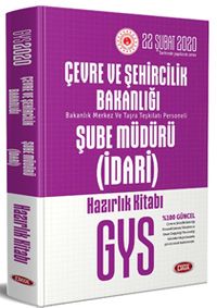 Çevre ve Şehircilik Bakanlığı Şube Müdürü (İdari) Hazırlık Kitabı 